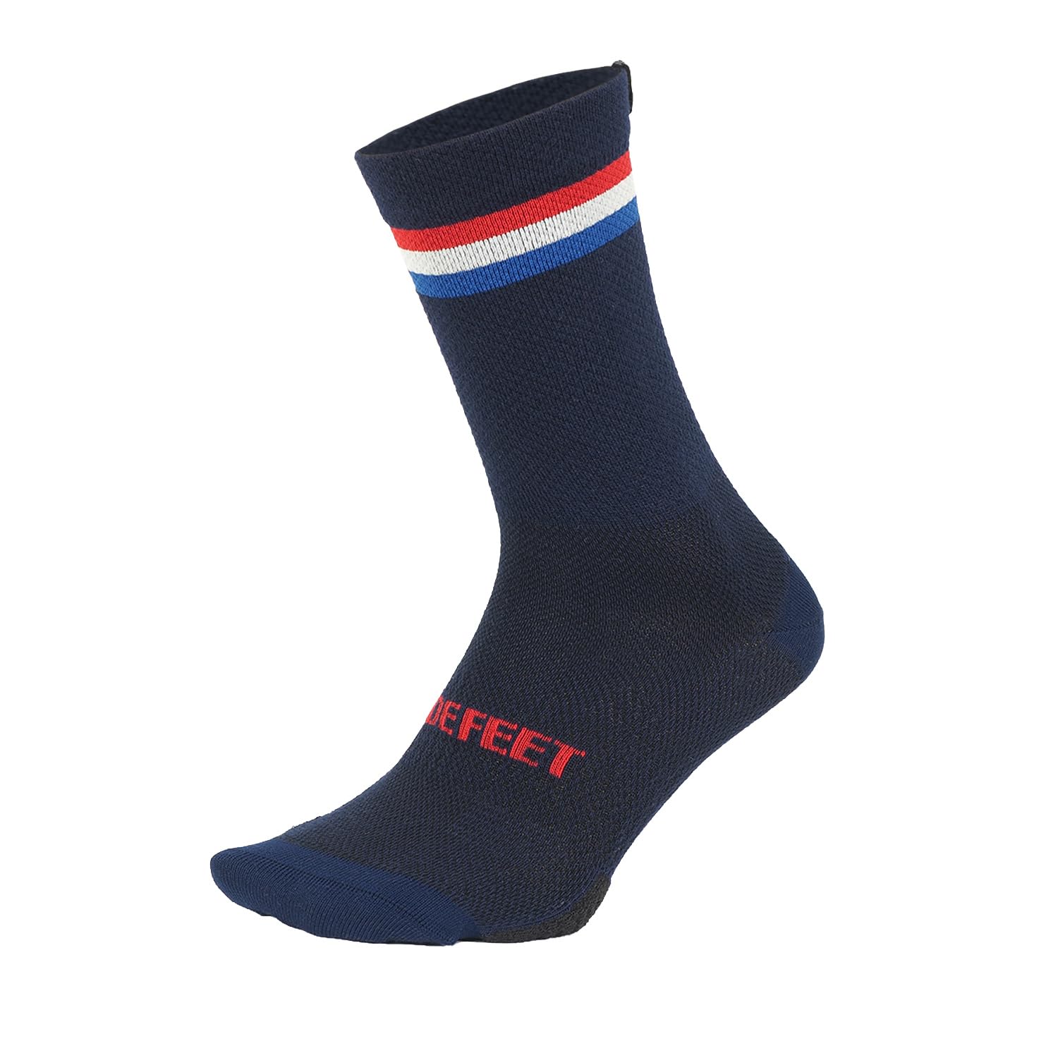 DEFEET Navy w/Scarlet, White, and Royal Stripes - Socks