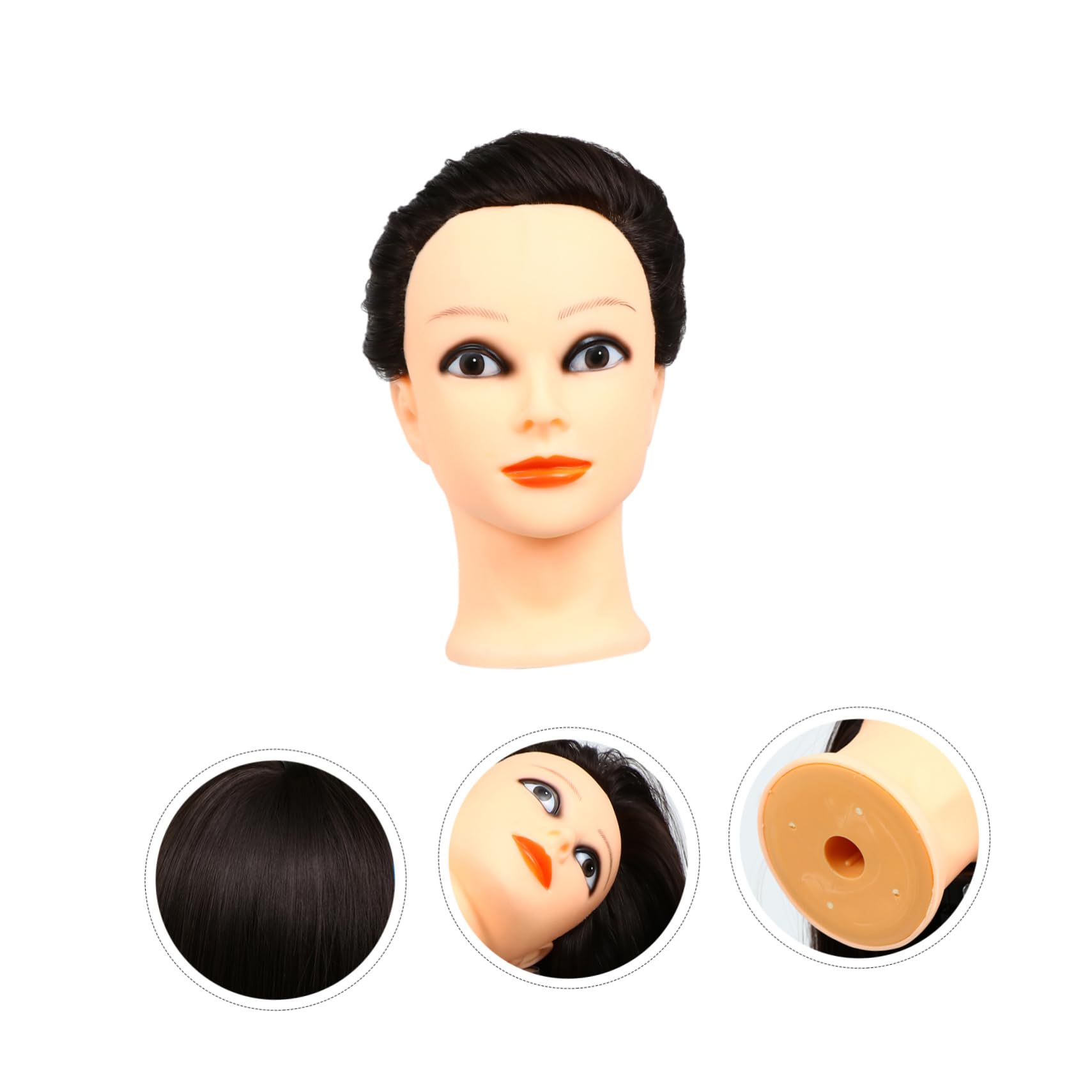 Puppenkopf Mit Haaren Für Flechten Locken Schneiden Und Stylen Kosmetik-übungskopf Für Friseur-training Und Haarstyling-übung