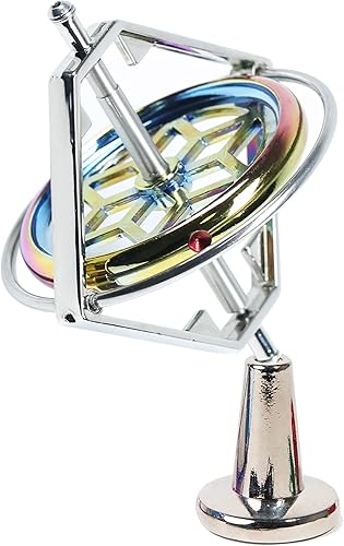 Miniatura 9 de Joytech Giroscopio de precisión Metal Anti-gravedad Spinning Top Balance Juguete Regalo Educativo AG002 Azul+dorado