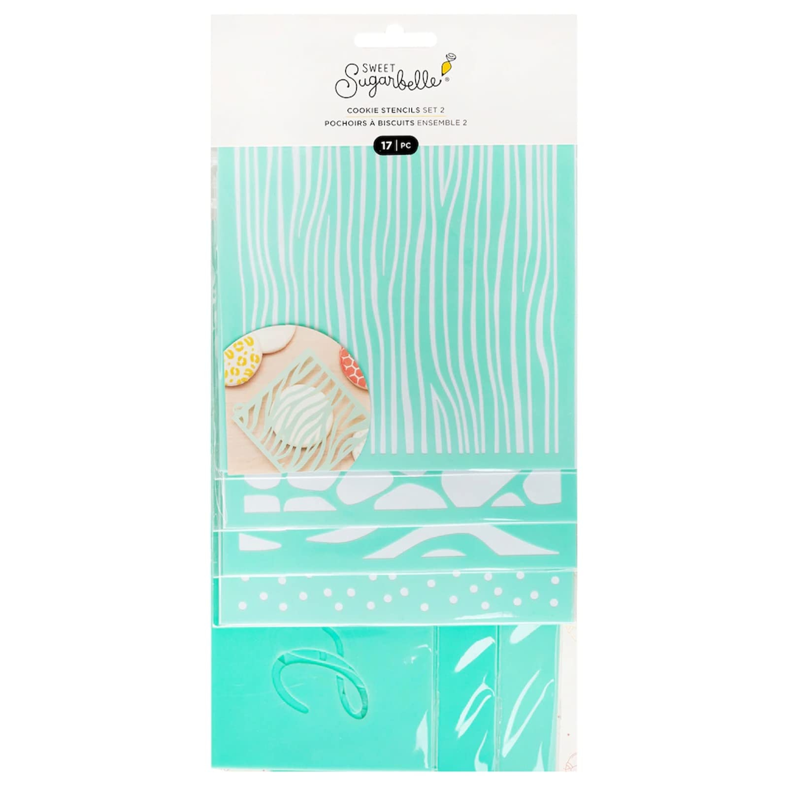 Pochoir Sweet Sugarbelle 5"X5" pour la décoration de biscuits et gâteaux créatifs