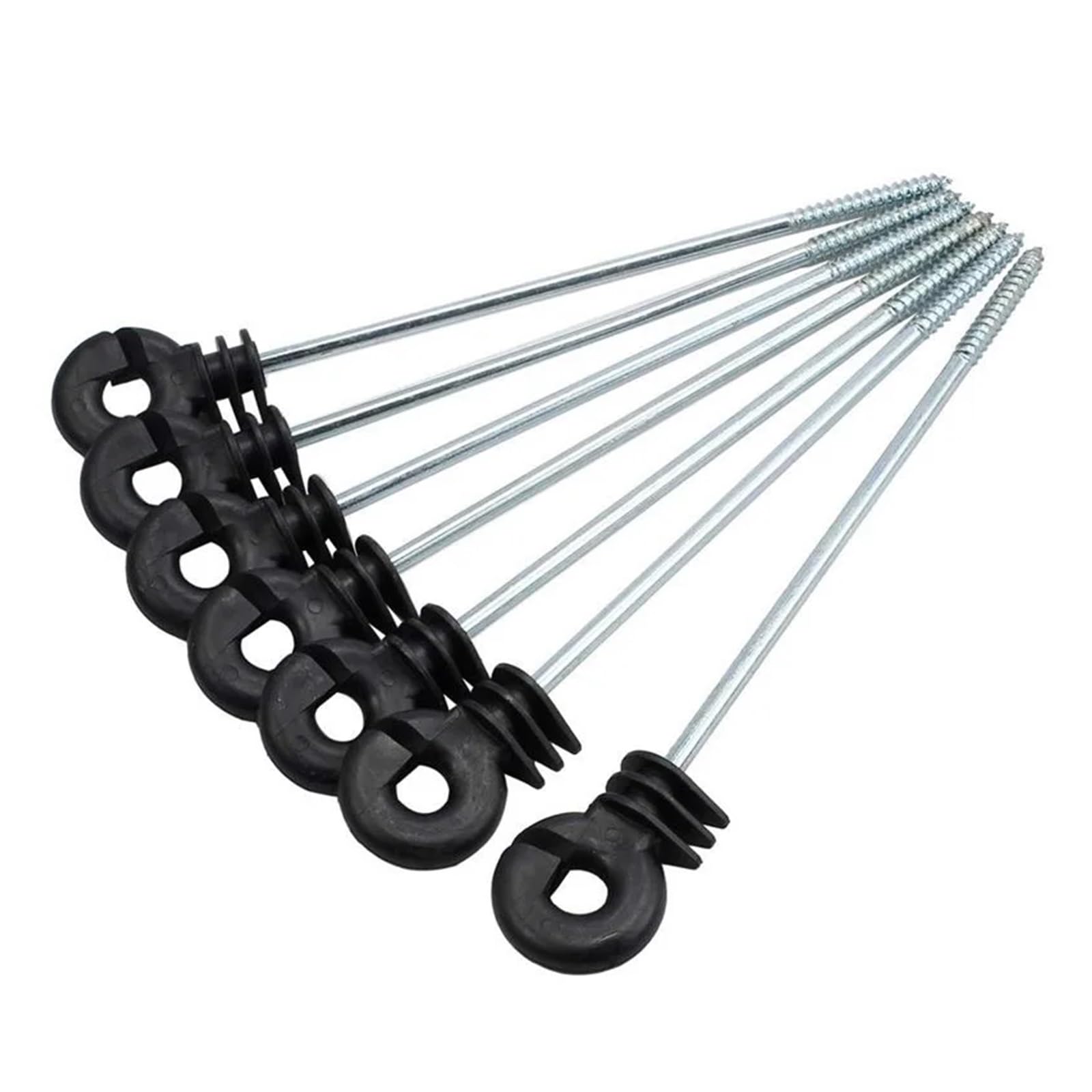 Isolatori Per Recinto Elettrico 25 isolatori di distanza for recinzione elettrica, isolatori ad anello in plastica, vite a lunga distanza for palo di legno Isolatori Ad Anello Per Recinzioni Elettrich