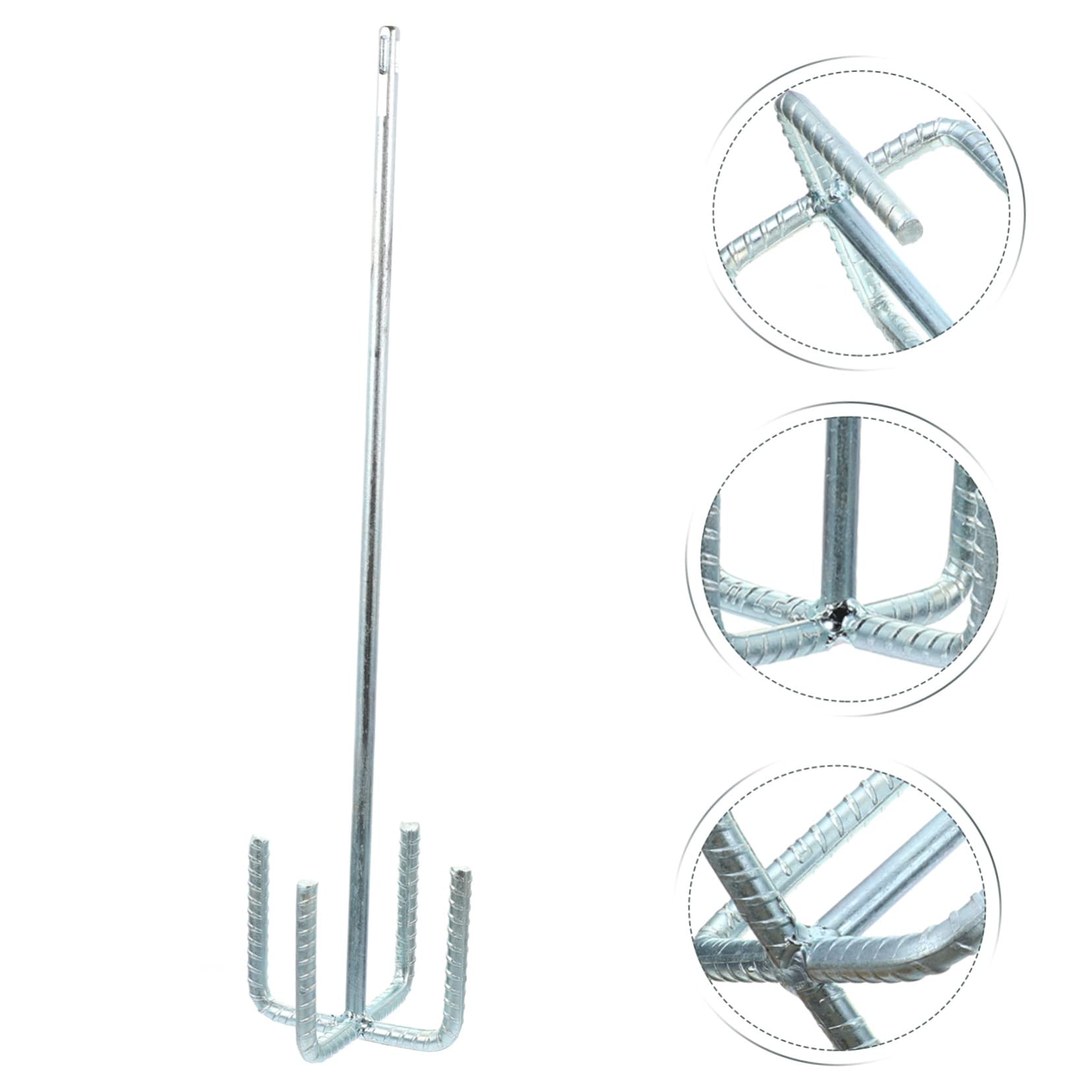 HOMSFOU Varilla Mezcladora para Taladro Eléctrico Accesorio para Mezclar Cemento Mortero Yeso Pintura 20 Pulgadas Barra De Agitación para Herramientas Eléctricas 1 Pieza