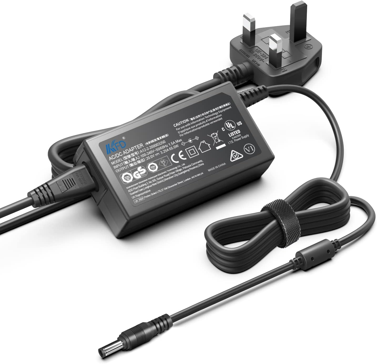 KFD MSI Monitor Power Cable, 20V Power Supply for MSI Optix G271 G272 G241 G241V G24C6 G27C5 G24C4 G27C6 G32C4 G32CQ4 G27CQ4 G27CQ4P OPTIXG271 24 27 Gaming Monitor Charger UK Plug AC Adapter Cord