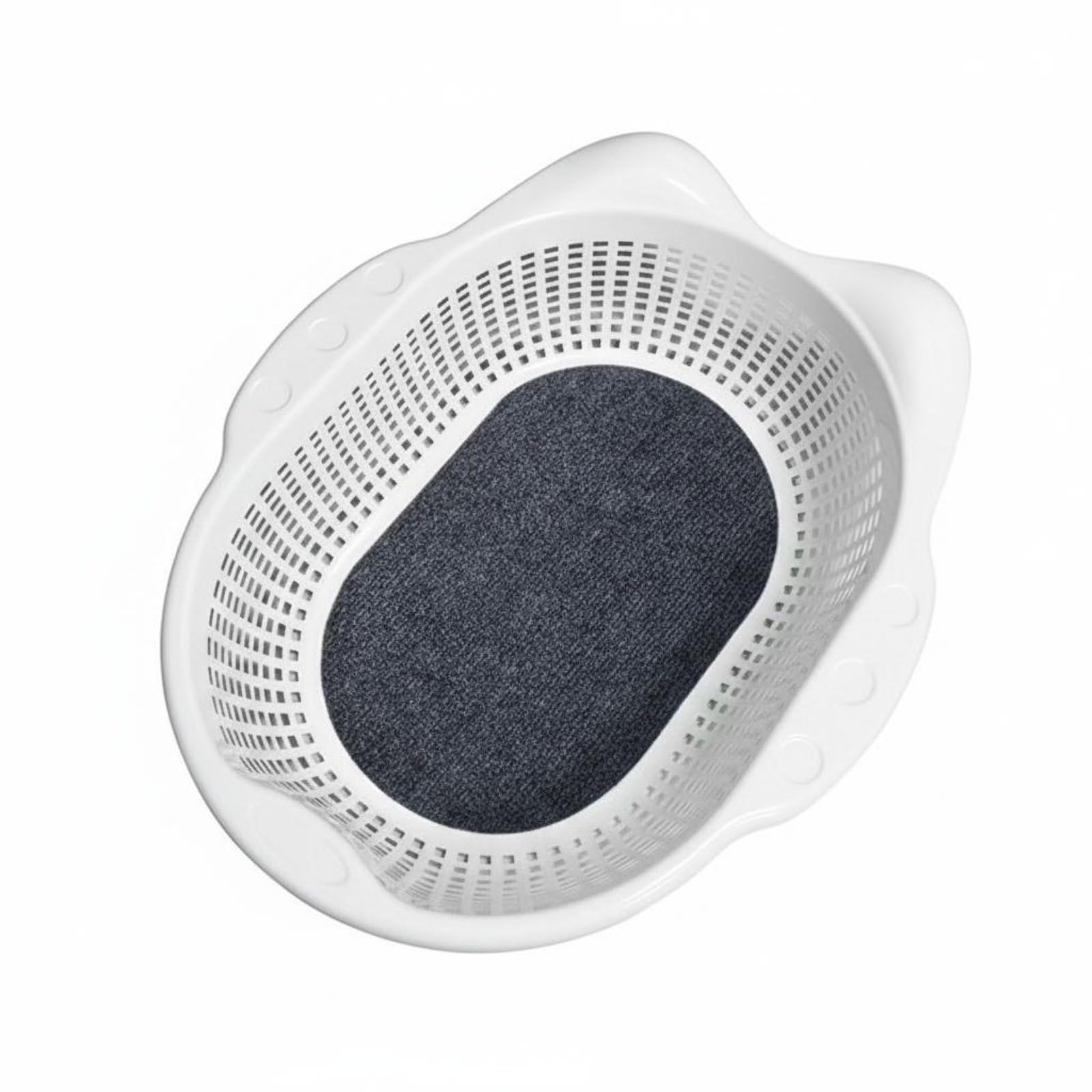 Niche pour chat avec coussin compact blanc pour petit appartement