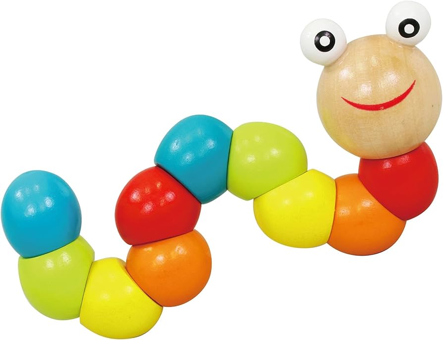 くねくねイモムシ 楽天市場】くねくねｲﾓﾑｼ 知育玩具 木のおもちゃ くねくね