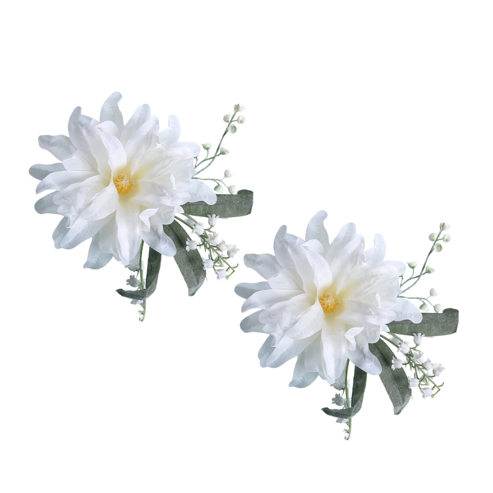 Msioytog Artificial Blossom Curtain Ties for Banquet Hall Backdrop Setup Decorative Buckles Artificial Window Curtain Decorations