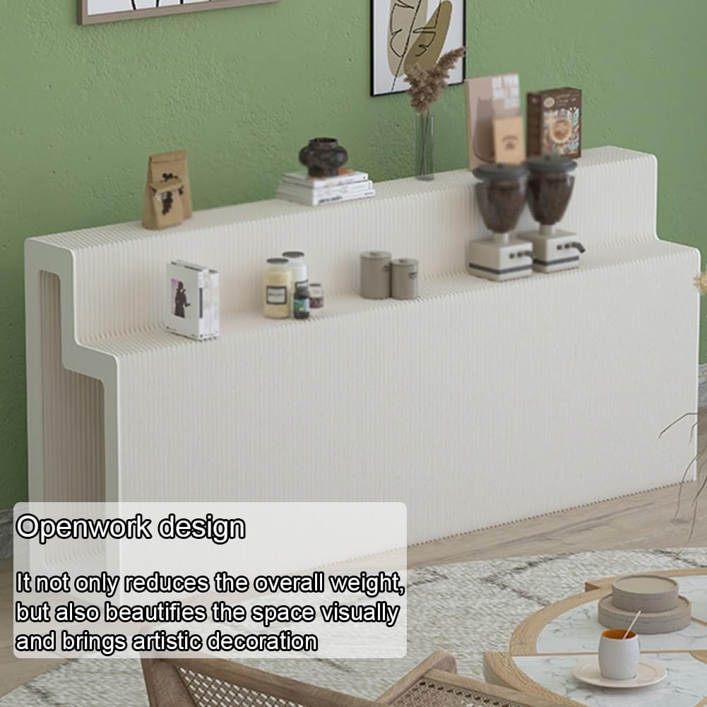 Espositori Pieghevoli in Carta, Design Traforato Espositori A Piedistallo, Centrotavola in Cartone Espositore per Centri Commerciali Esposizione Auto(300x42x98cm)