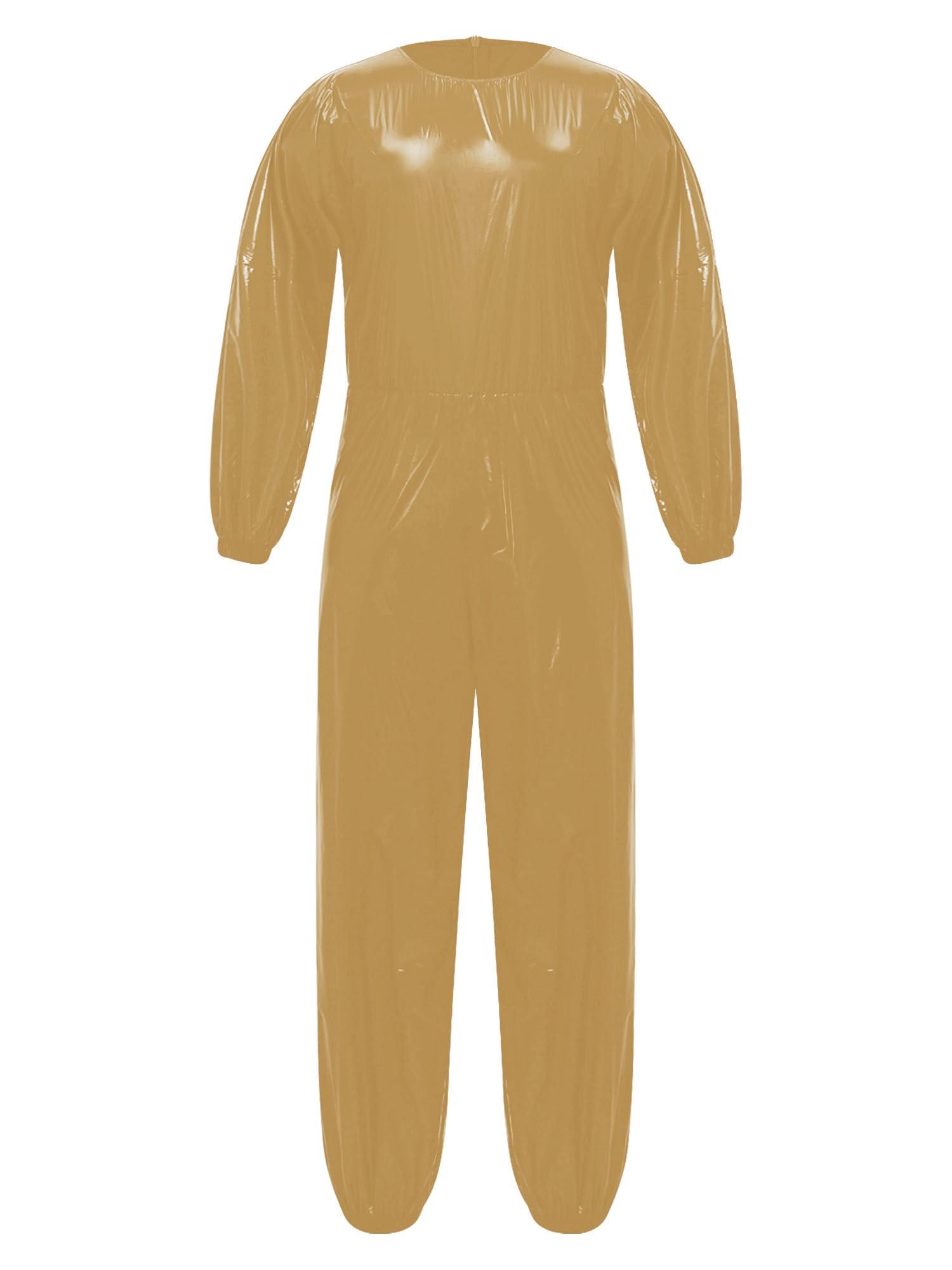 inlzdz Uomo Body Sauna Body Impermeabile Salopette Con Grembiule Wrestling Singlet Sauna Dimagrante Completo Donna Nightwear Carnevale