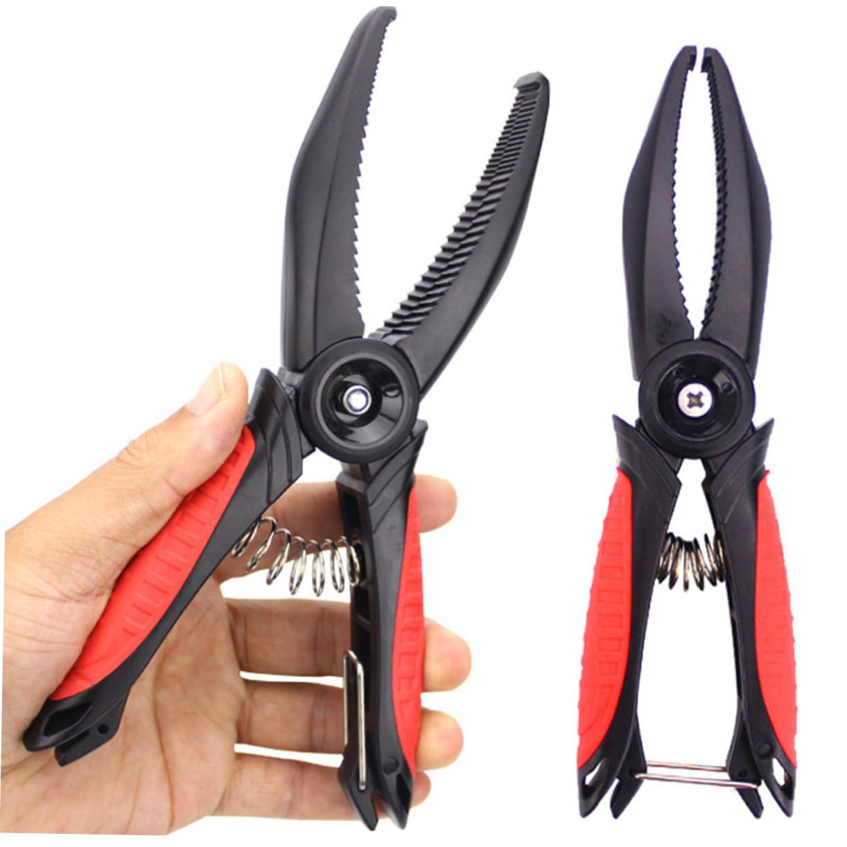 Toddmomy 3pièces Pince à Poisson Abs Avec Prise Main Antidérapante Outil De Contrôle Pour Pêcheurs Pince à Gripper Rouge Pratique Et Résistante Pour Attraper Truites Et Carnassiers