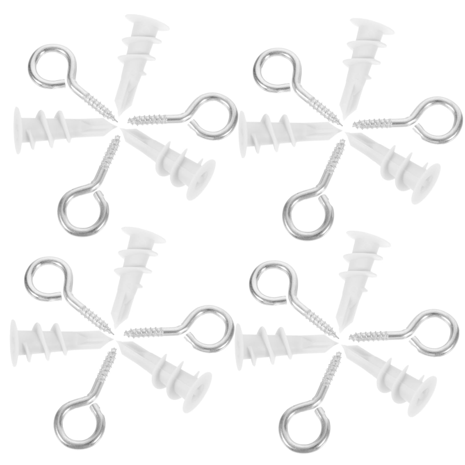 FUNOMOCYA 20 Pack Drywall Anchors and Screws Self-Tapping Screws Heavy Duty Wall Anchors for Drywall Easy to Use and Remove