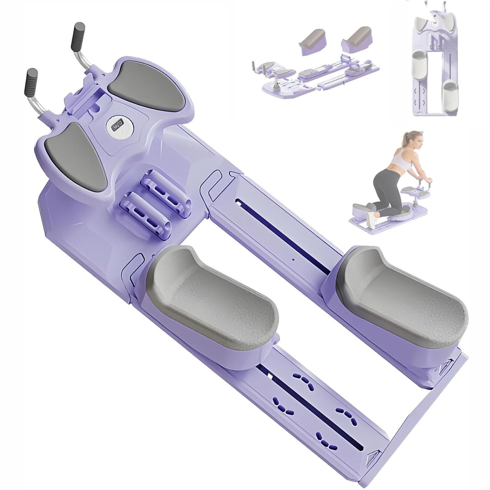 Multifunctional trainer crawling exercise,3 adjustable height Purple