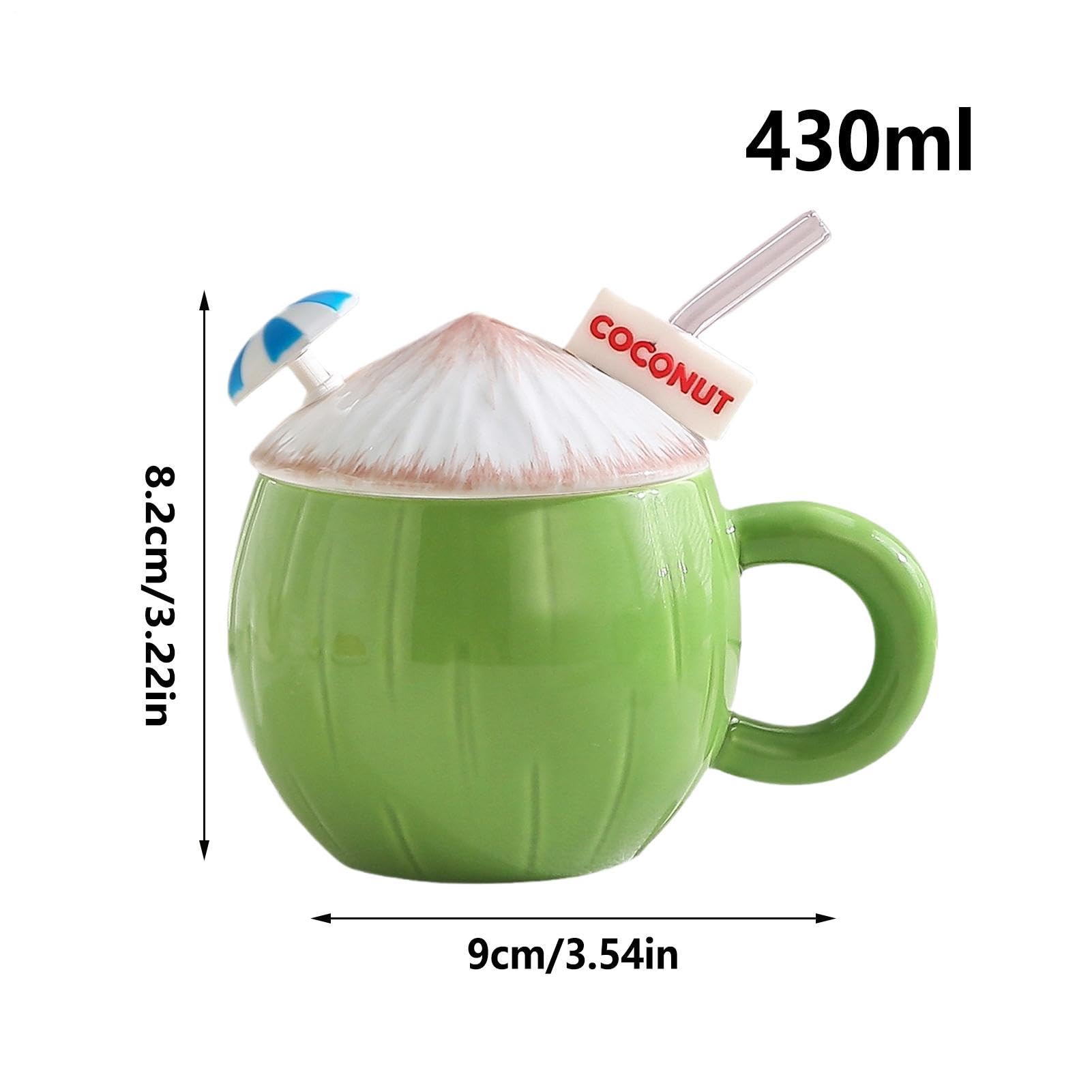 Amazon.co.jp: 面白いマグカップ ストロー付きの蓋がついた可愛い陶器