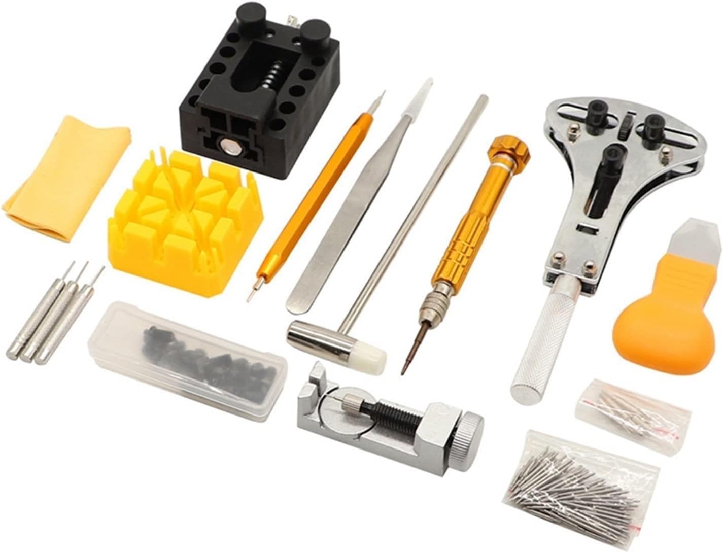 149 Pezzi Kit di Strumenti for la Riparazione degli Orologi, Set di Strumenti for la Riparazione degli Orologi e la Sostituzione della Batteria, Combinazione di Strumenti