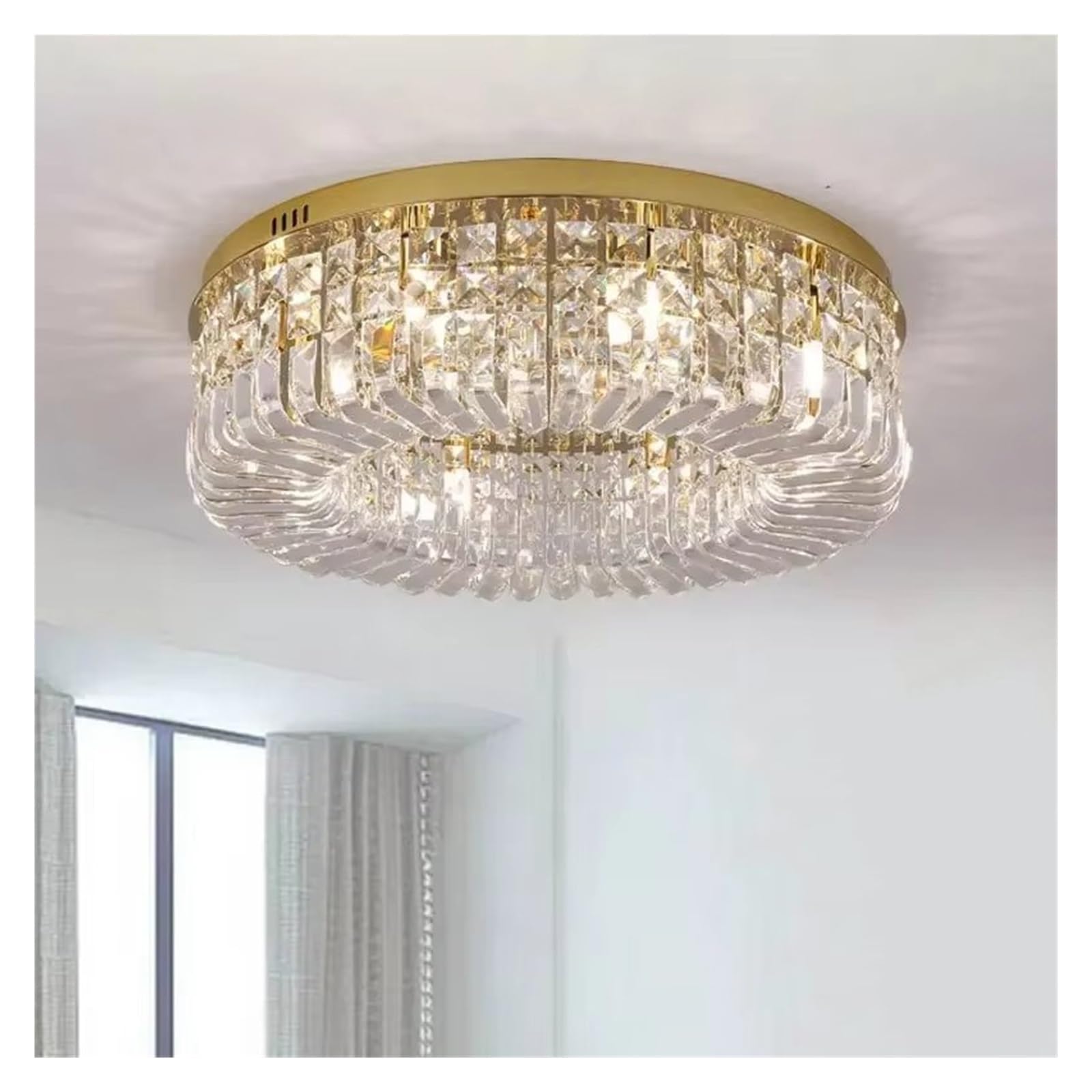 Luxury Crystal Ceiling Chandelier Modern Gold Led Pendant Light for Living Room Bedroom Hotel Hall Indoor Decor Chandelier