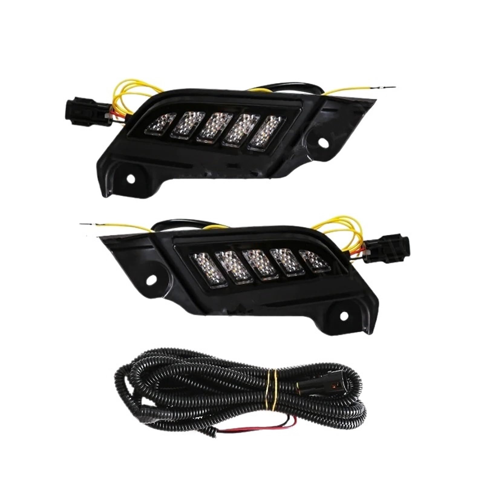 Gruppo Ottico Anteriore Luci Diurne A LED DRL Per Auto Da 12 V Bianche Indicatori Di Direzione Gialli Accessori Per Toyota Per Tacoma 2012 2013 2014 2015 Fari Auto