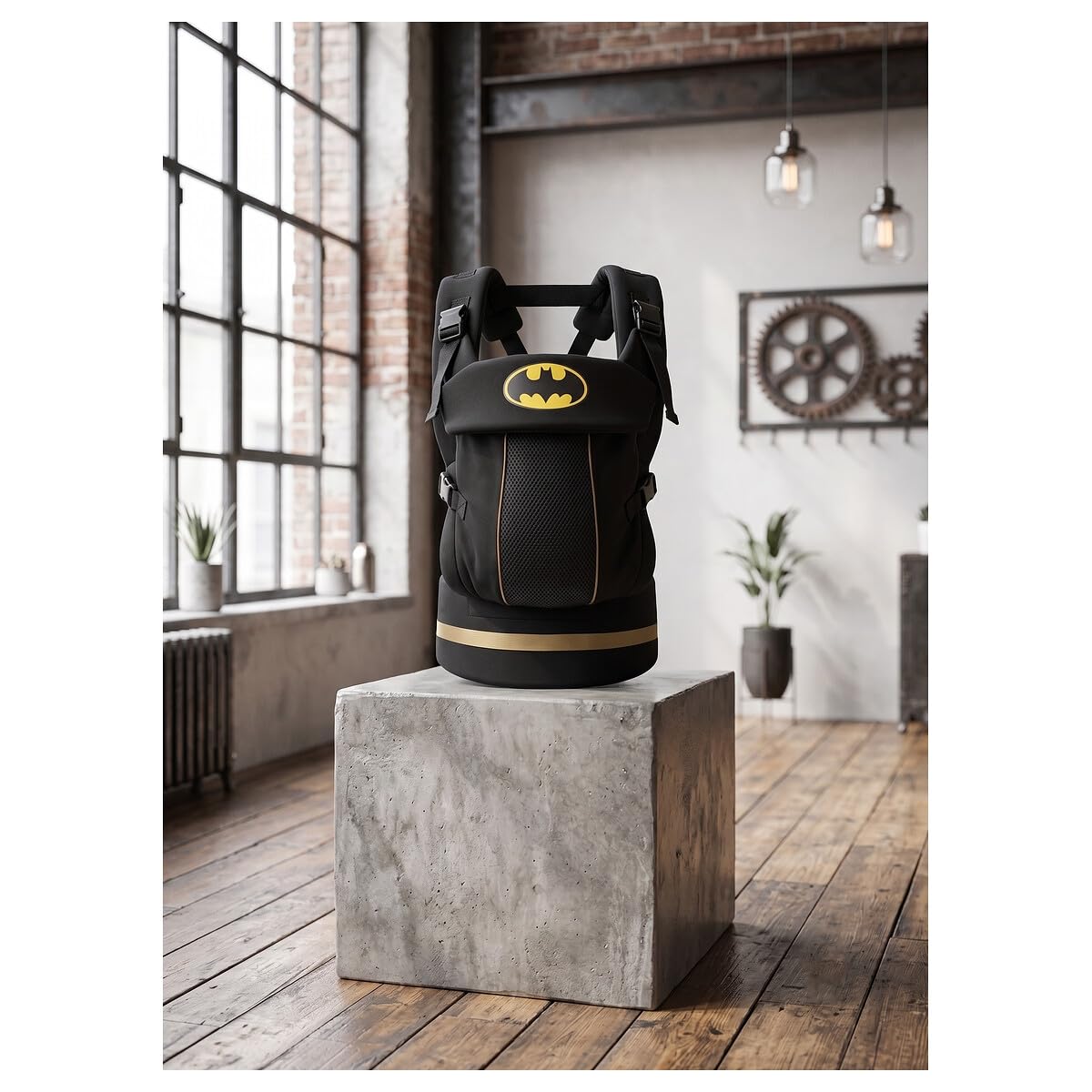 Mochila BATMAN Portabebés Ergonómica 3 Posiciones | Panel Transpirable 3D | Ajustable | Desde el nacimiento hasta 15 kg | Licencia Oficial DC UNIVERSE