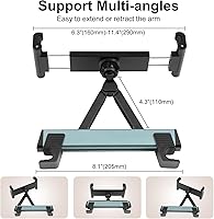Vista 7 de Kairiyard Soporte para Tableta para Automóvil, Brazo de Extensión Triangular Ajustable Soporte para Tableta de Asiento Trasero de Automóvil