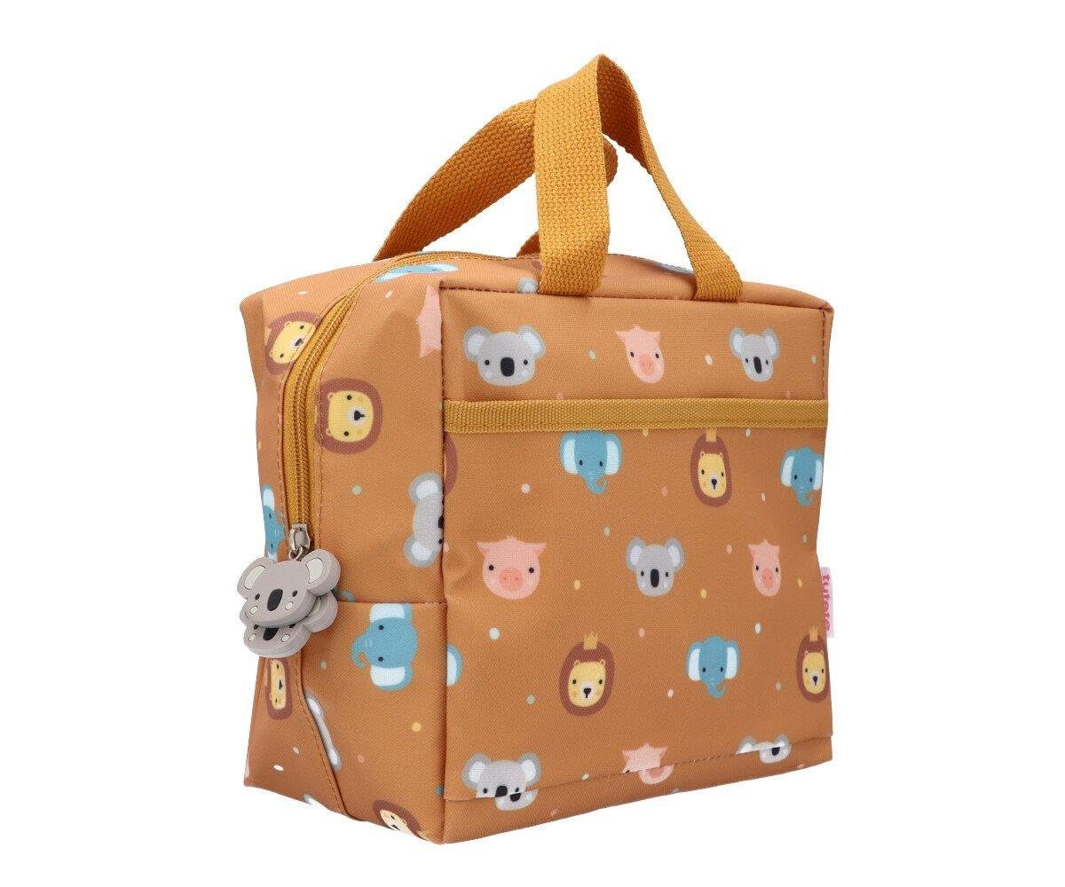 Tutete Borsa Termica Pranzo Bambini | Borsa Pasto Piccola e Facile da Usare | Ideale per Pranzi e Merende | Esterno Impermeabile, Lavabile e Resistente | Animal Friends