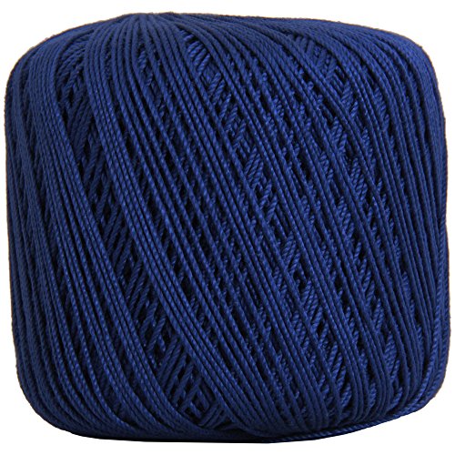 Image of ThreadArt 100% Cotton Crochet Thread Size 3, Blue 41 | Soft pure cotton crochet thread for lace, doilies, amigurumi and crafts. Smooth finish with crisp stitch definition.