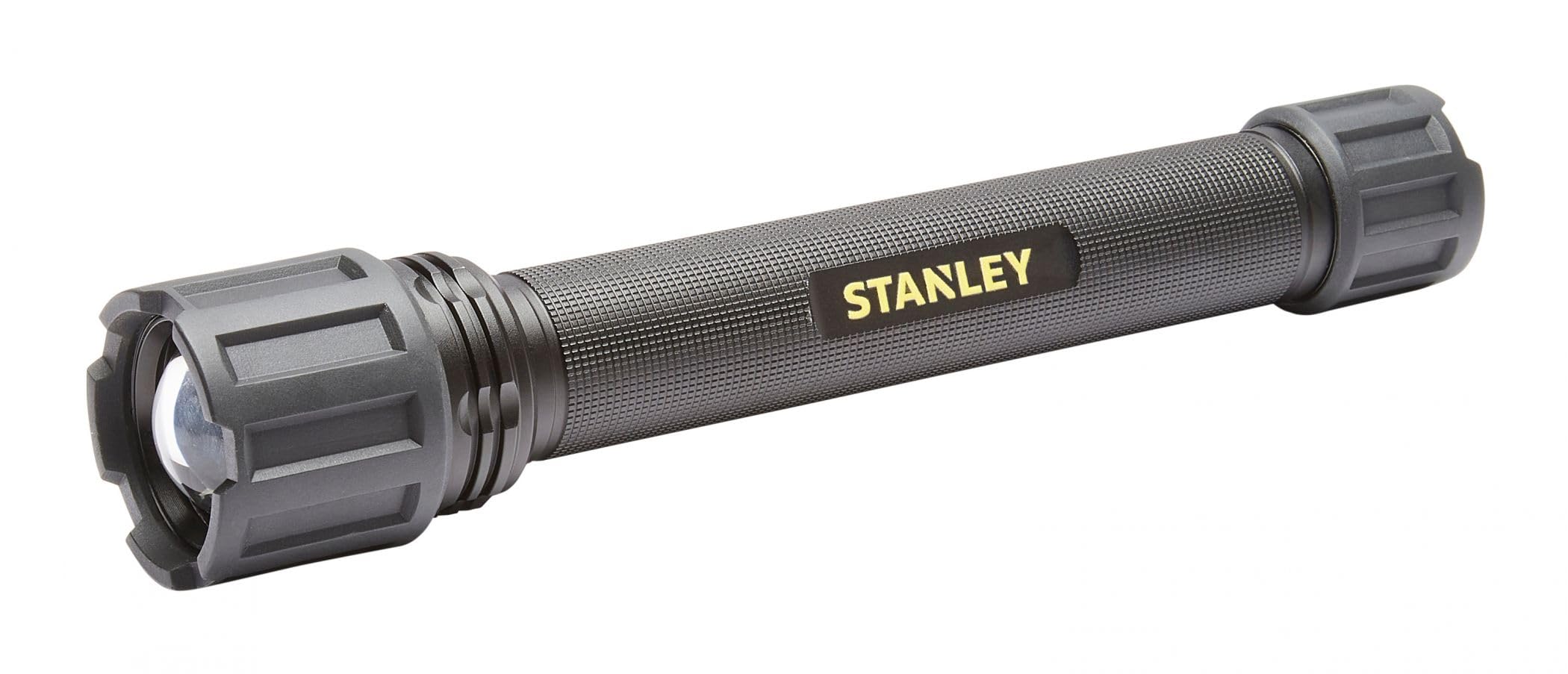 Emergency Lighting Black 800LM Aluminium LED Torch 7w Stanley SXLS50103E