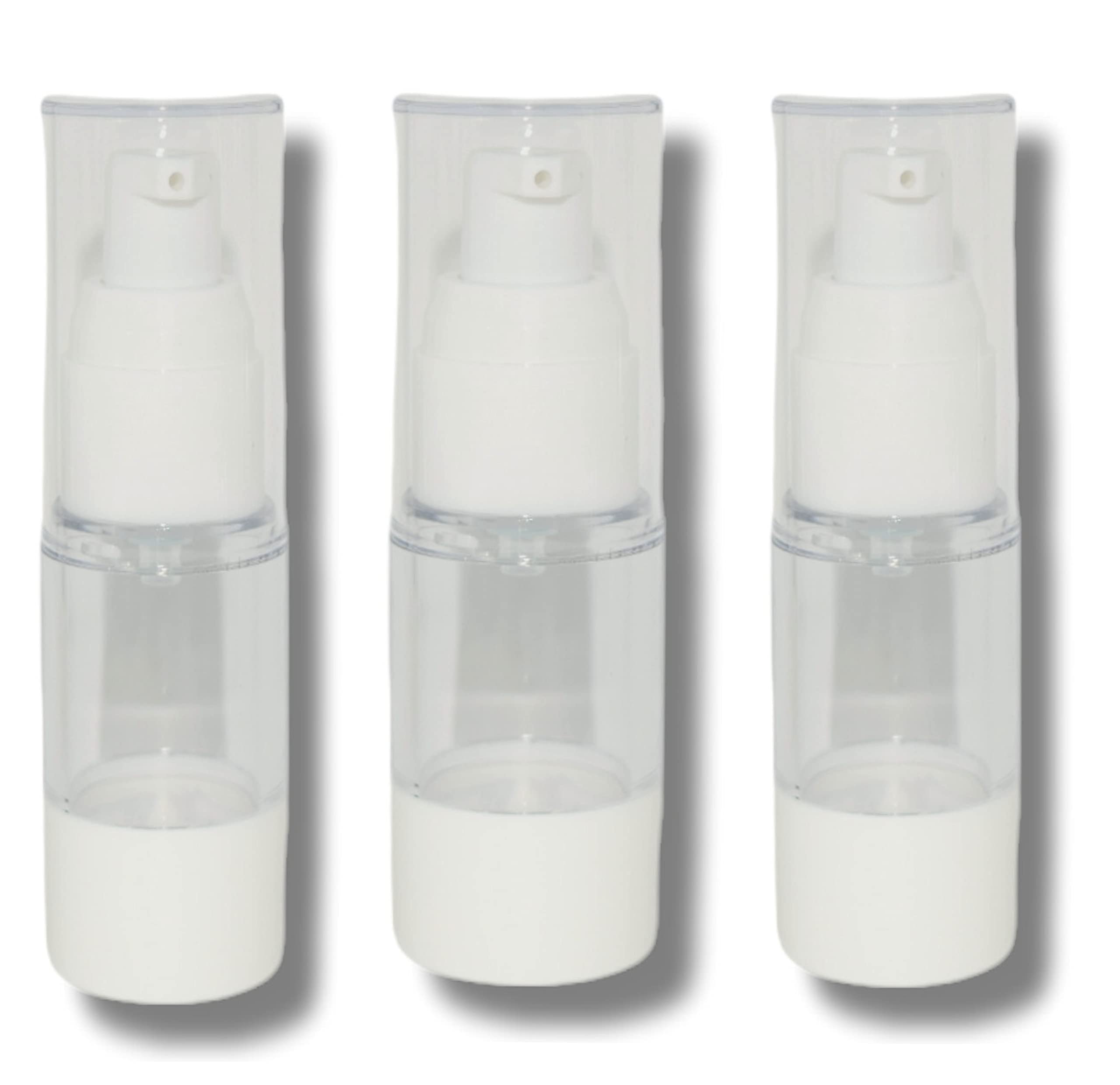 15ml Unique No Pump Airless Bottle For Cosmetic Cream Travel Size Dispenser Refillable Containers Foundation Travel Pump Bottle for Shampoo, Lotion, Moisture Use (Pack of 3)-image-37