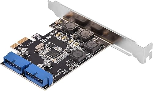 Pcie PCIExpress a adaptador Pcie interno Pcie tarjeta Pcie 2 puertos 19pin cabecera USB 3.0 tarjeta de expansión con bajo