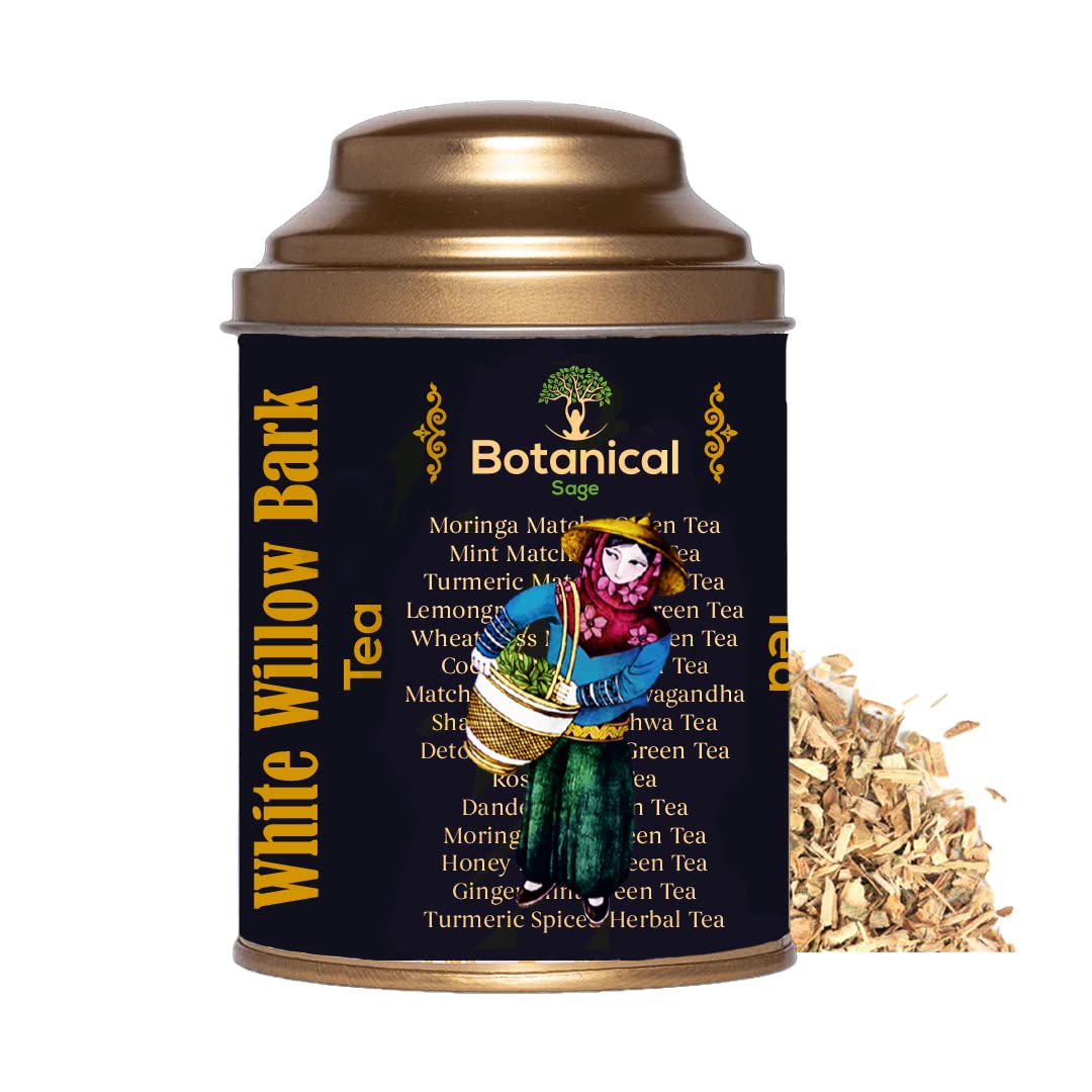 Botanical Sage- White Willow Bark Tea 100g | Relieves Headache | Selected | Luxury Tea (B0BN26NNLH) Amazon Price History, Amazon Price Tracker