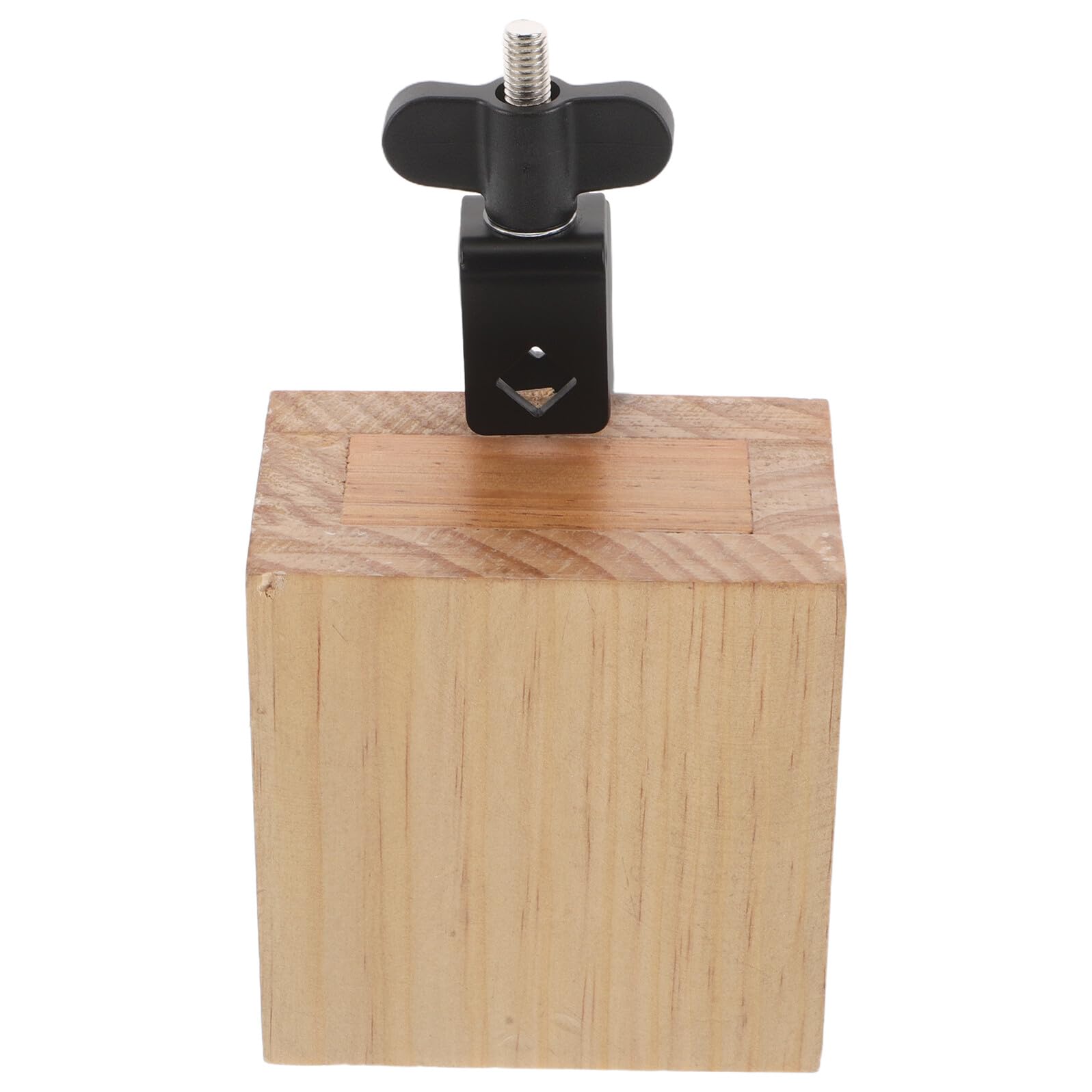 Campana di Legno Quadrata Montabile per Percussioni Risonanza Fine, Accessorio per Batteria in Legno e Metallo per Prove di Gruppo Musicale