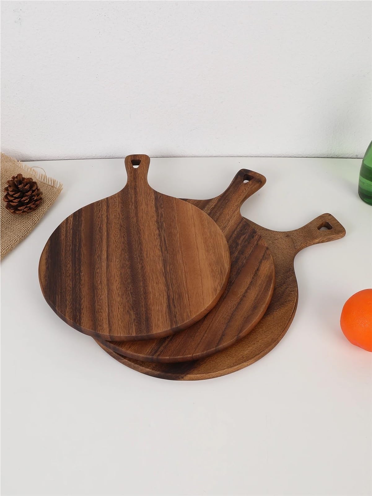 KäSeplatte 1 PC-Holzschneidebrett for die Zubereitung und for Servieren von Mahlzeiten in der Küche. Holz for Servieren von Pizza, Käse, Wurstwaren und Schneidebrett FüR Gekochte Speisen(S)