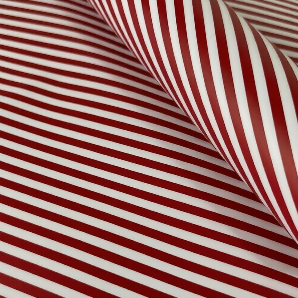 Saksham Premium Diagonal Stripes Design Flower Wrapping Paper (Mini Size) | 20 Sheets, 60 Microns, 44cm x 44cm, Waterproof & Durable for Luxury Bouquet Packing & Gift Wrapping (Red) | Comes with 3 Free Pull Bow Ribbons-image-12