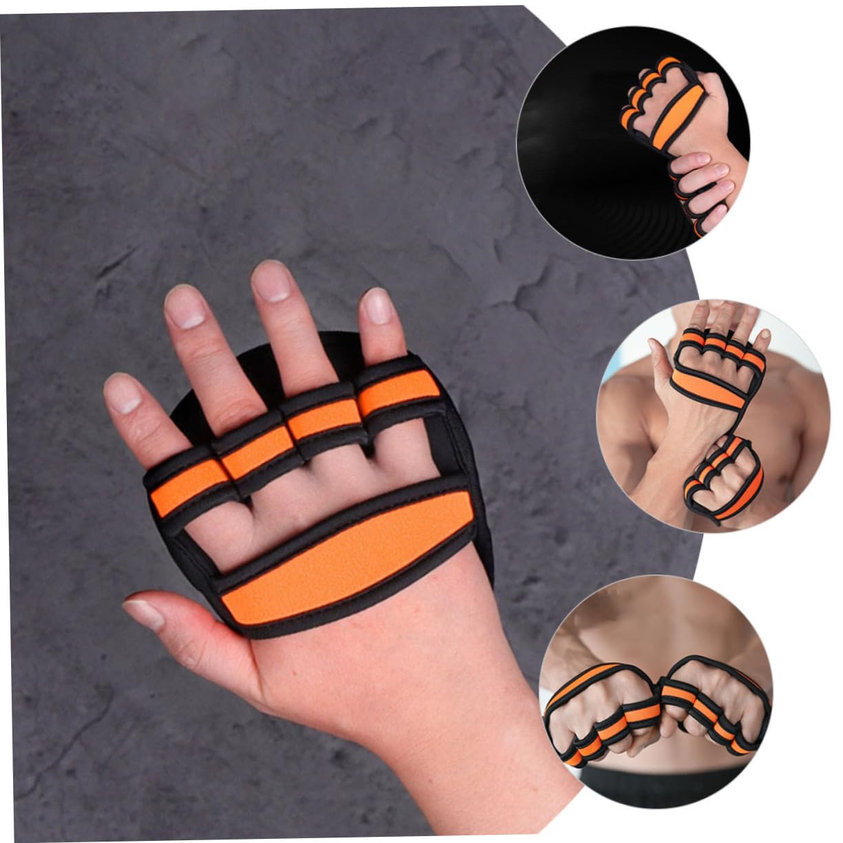 Happyyami 4pares Guantes De Levantamiento Transpirables para Entrenamiento Agarre Antideslizante Uso Gimnasio y Ejercicios Casa Protección para Manos Durante Musculación y Cross-Training