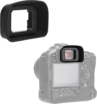 Kiwifotos ER-H Long Eyecup Eyepiece Viewfinder for Canon EOS R3 Camera | Extended Design, Soft Silicone Material, Comfortable for Eyeglass Wearers, Not Affect Camera Use