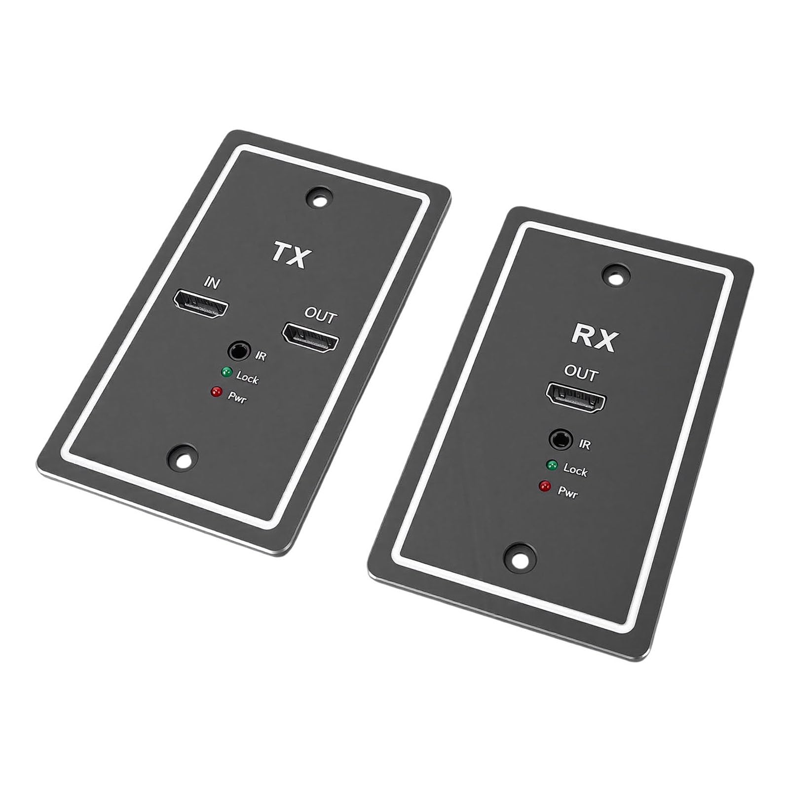 GOWENIC 2 Pièces Extendeur sur Cat6 Plaque Murale pour Cinéma Maison
