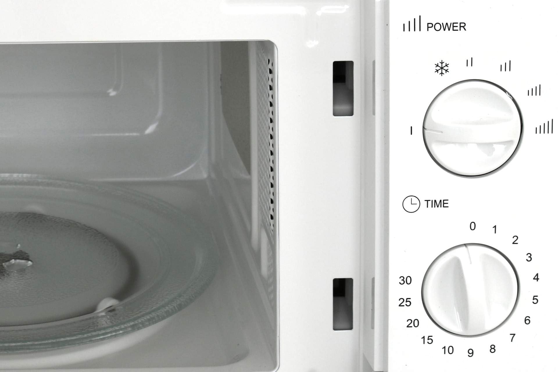 Deski Mikrowelle 20 Liter 700 Watt weiß 6 Stufen Mikrowellengerät