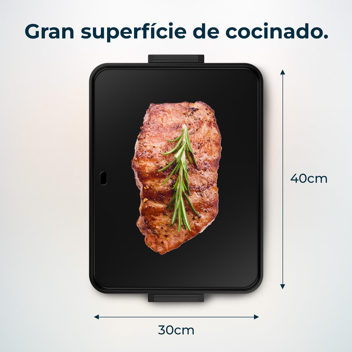 Cecotec Plancha de Asar Eléctrica con Piezas Magnéticas Desmontables Magnet 1800. Plancha de Cocina Grill con 1800W, Aluminio Con Revestimiento De Teflón, Antiadherente, Apta Para Lavavajillas