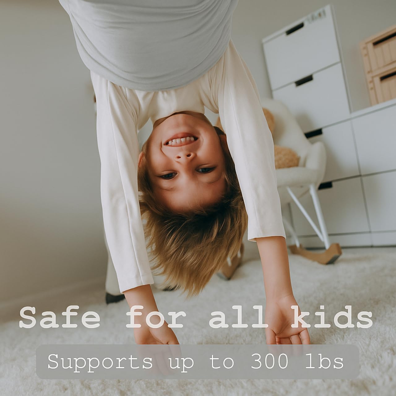 Sensory Swing for Kids & Adults (300 lb Capacity) - Indoor & Outdoor Therapy Swing - Soft Calming Hug Effect for ADHD, Autism & Sensory Seekers - Hardware Included