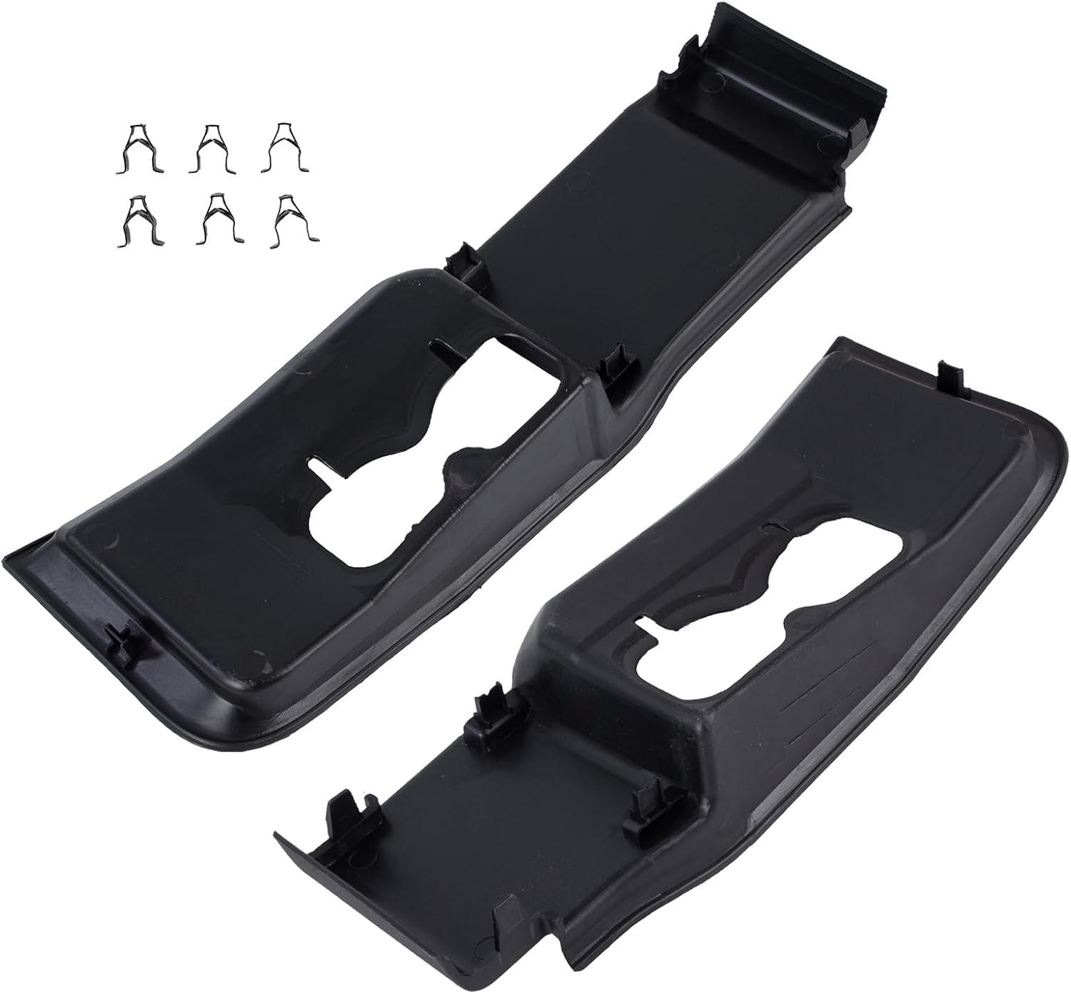 Front Left & Right Plastic Tow Hook Bezel 2Pcs LC3Z8311E LC3Z8310G FO1038222 FO1039221 fit for Ford F-250 F-350 Super Duty 2020-2022