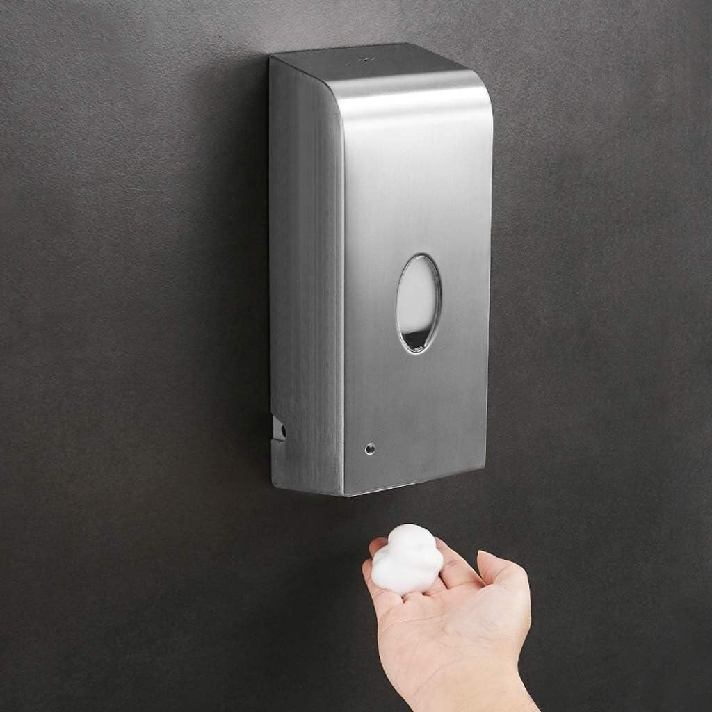 Distributore Automatico di Sapone da Parete in Acciaio Inossidabile Distributore di Sapone Senza Contatto Bagno Cucina Hotel Scuola Pompa di Sapone Distributore di lozione(Battery Model)