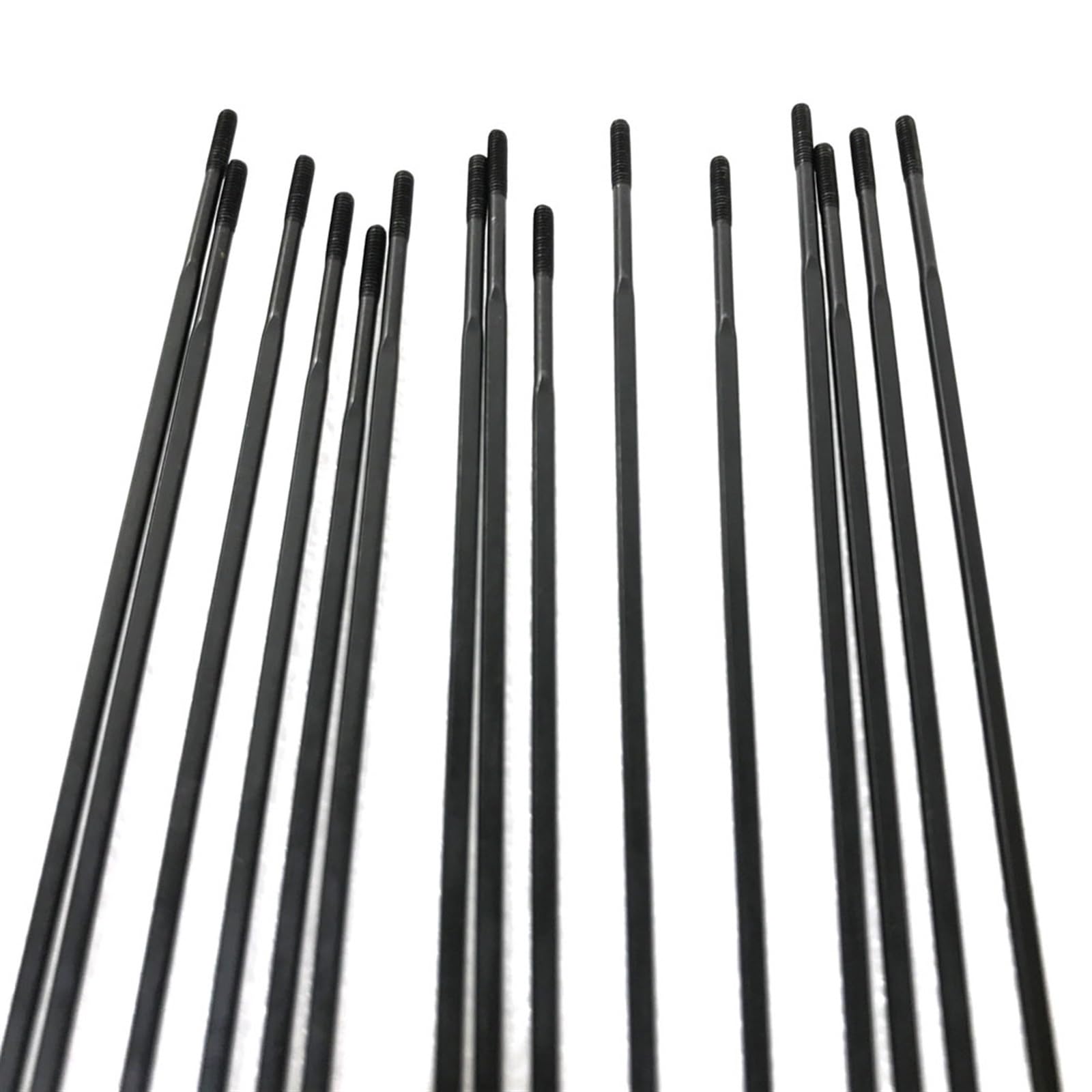 Rayons 12 pièces/lot de 12 jauges de traction droites 14 G 2,0 mm pour rayons de vélo, tétons droits sans tétons de rayons, tétons de rayons en aluminium, rayons de vélo (273 mm)