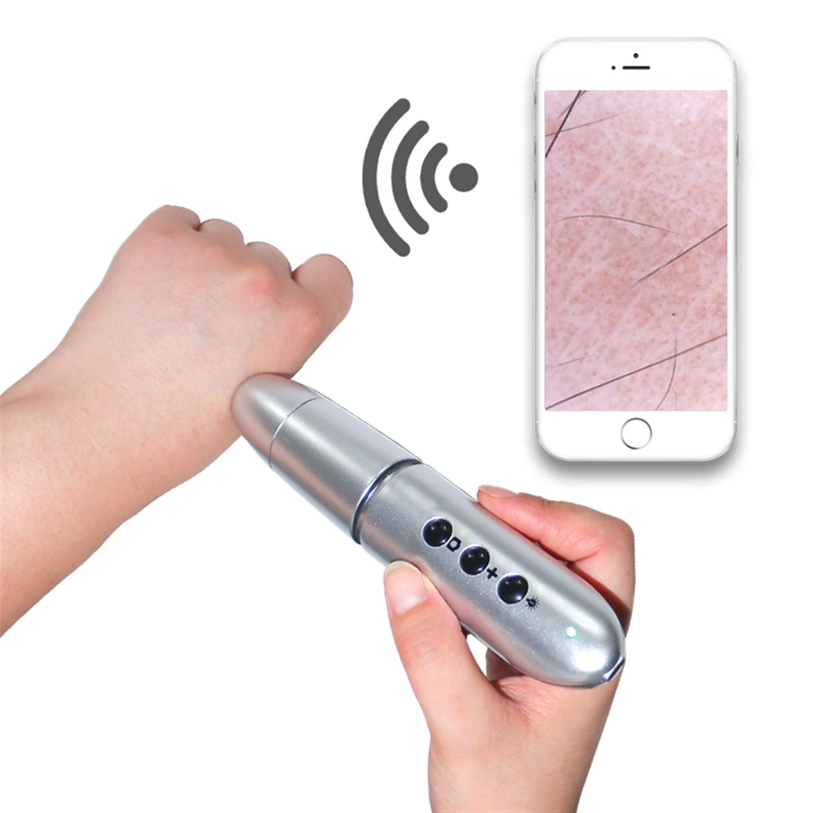 Microscopio Digital, Microscopio Digital, analizador de Piel 100x USB o Zoom inalámbrico, análisis luz polarizada UV LED