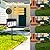 KAZIPA Solar House Numbers for Outside Address Sign 3-Color in 1 LED Illuminated House Numbers Address Plaque with Stake Waterproof Solar Powered House Numbers Address Numbers for House Yard Outdoor Home Street Garden Driveway