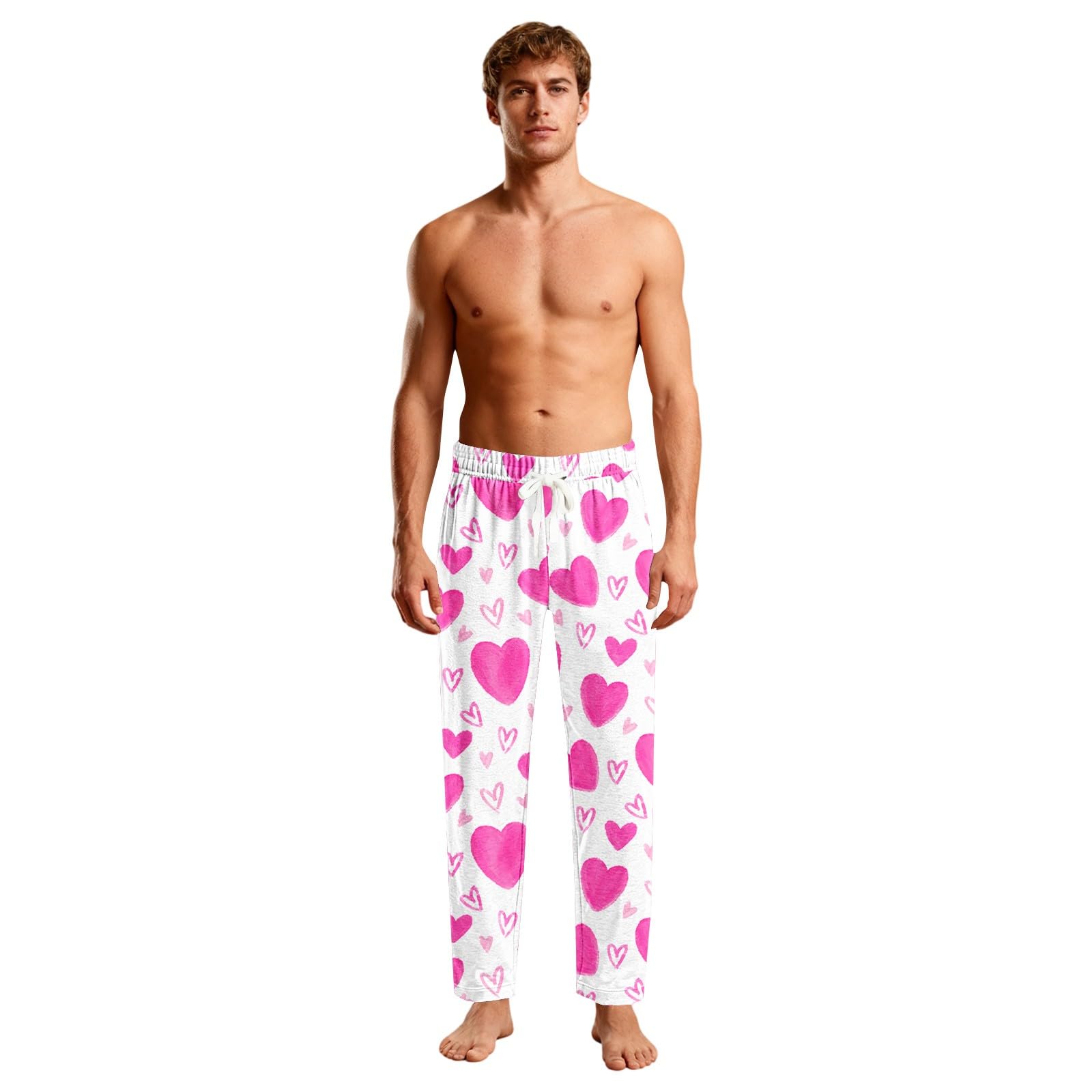 Pijama para hombre, pantalones cortos, cintura elástica, pantalones cortos para hombre