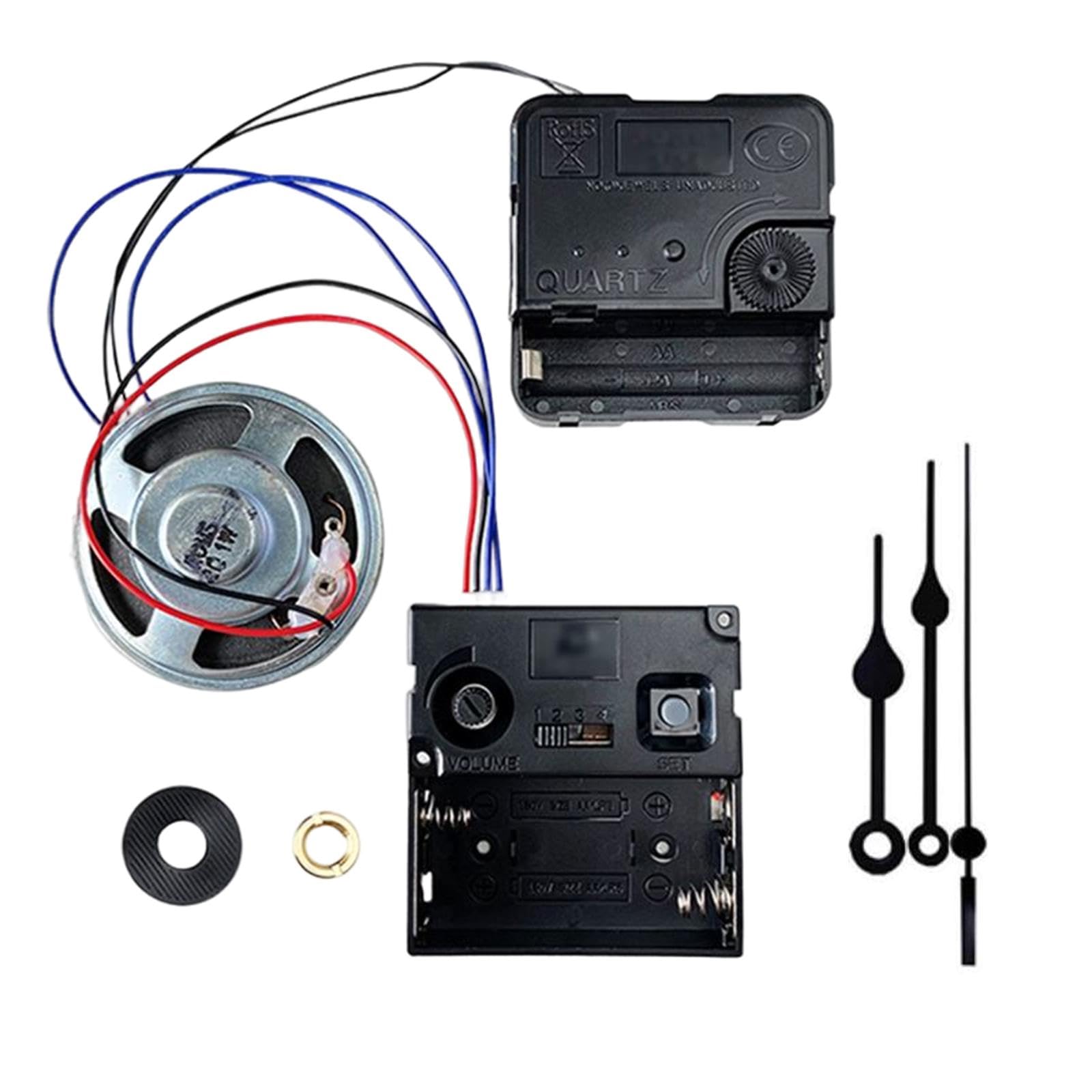 UJEAVETTE DIY Wall Clock Movement Mechanism DIY Clock Accessories with Music Chime Box Style F-image-6