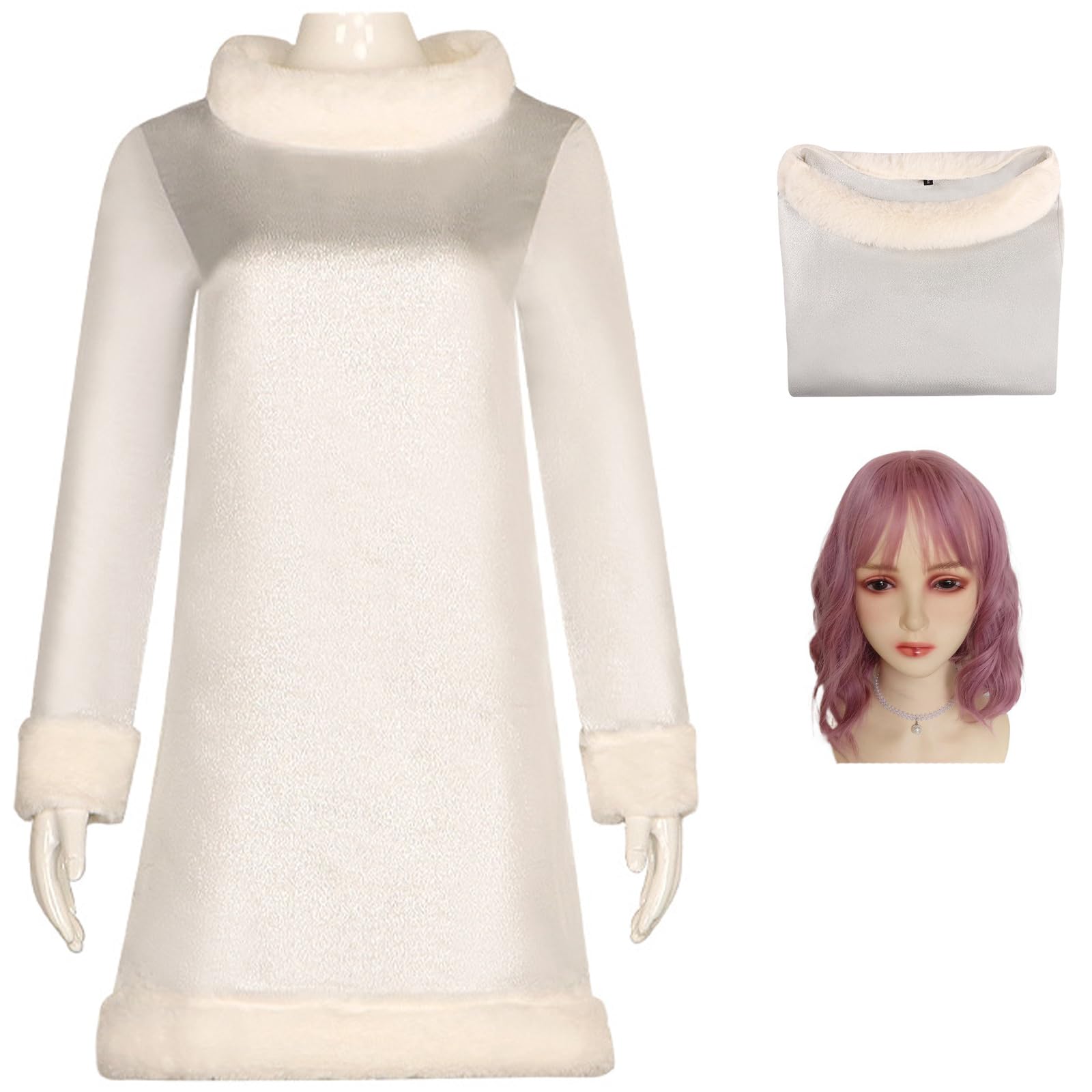 Foanja Enid Costume Women's Fancy Dress Cosplay Wolf Girl Enid