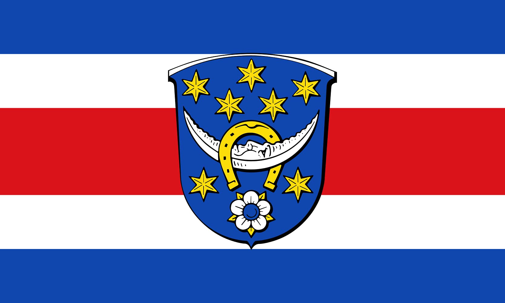 Drapeau de Roßdorf bei Darmstadt pour pavoiser votre jardin