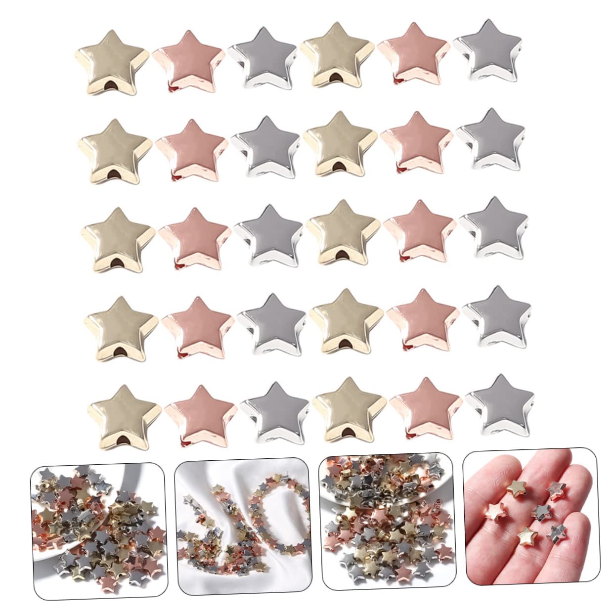 SHINEOFI 1500piezas Abalorios Sueltos Forma De y Pulseras Perfectos Para Manualidades