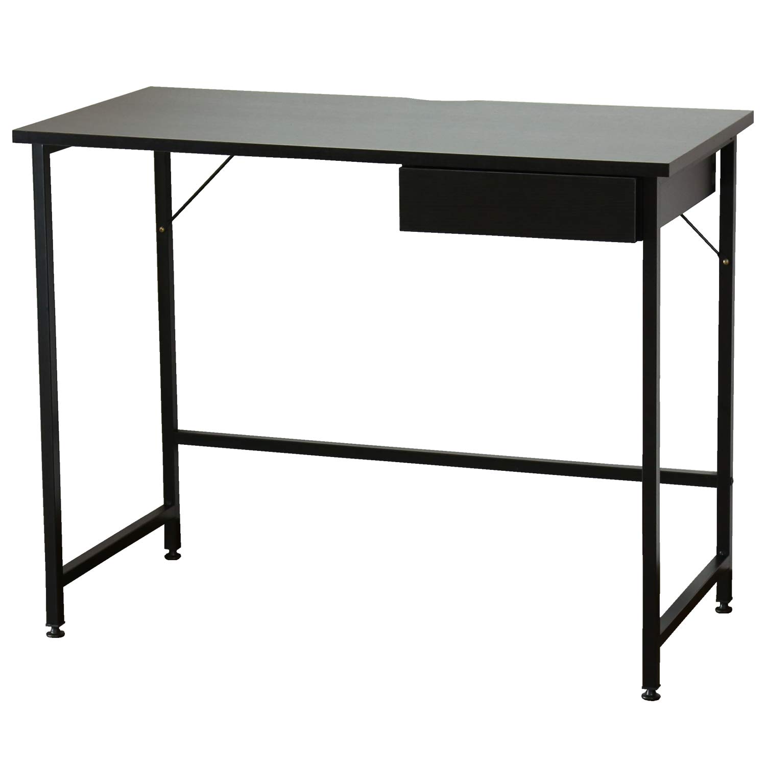 DORIS ドリス PCデスク ワークデスク 机 引き出し スライダー ブラック Amazon | DORIS ドリス デスク 幅95×奥行48cm 引き出し付き 机 木目