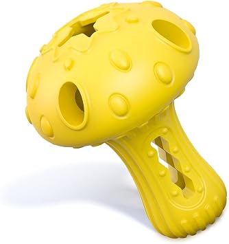Dog Chew Toys for Aggressive Chewers, Rubber Treat Dispensing Stimulation Toy to Keep Them Busy, Durable Interactive Enrichment Puzzle Toy for Medium Large Breed Dogs
