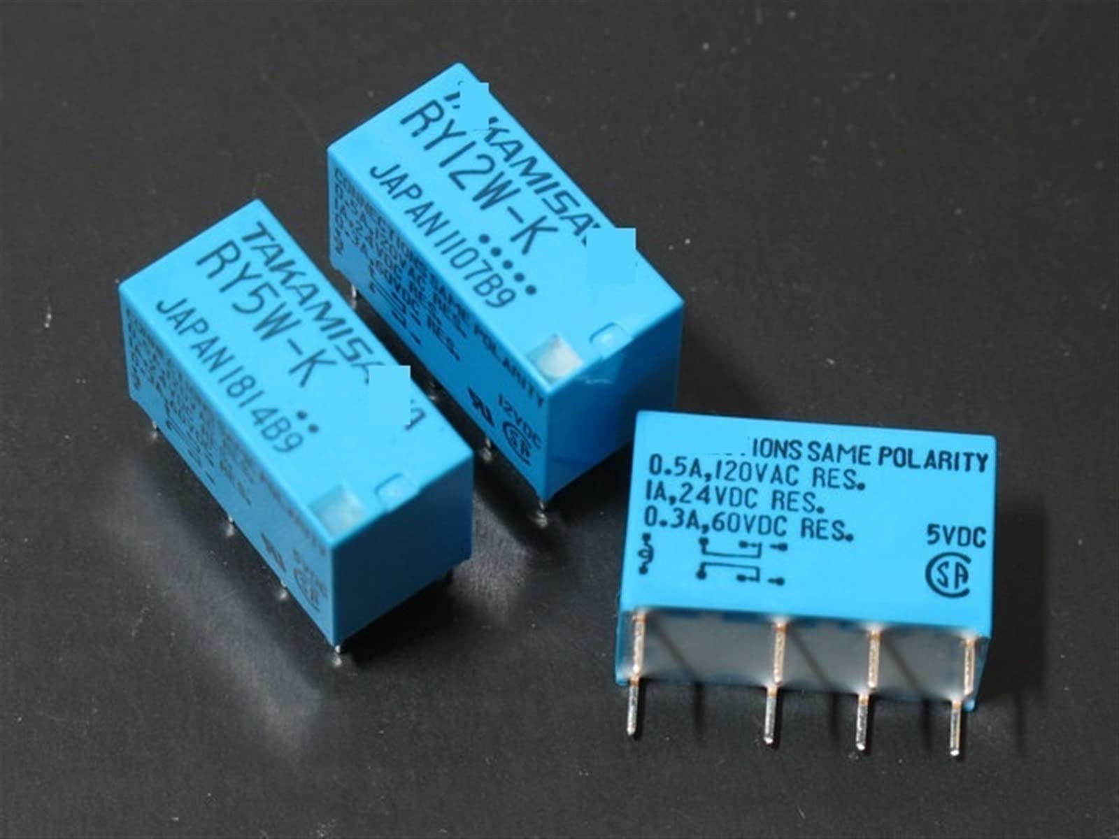 GJZIFGFWQ 5Pcs Relay RY12W-K RY24W-K RY05W-K RY12W K 12VDC 12V 24V 8PIN(12V 5PCS)