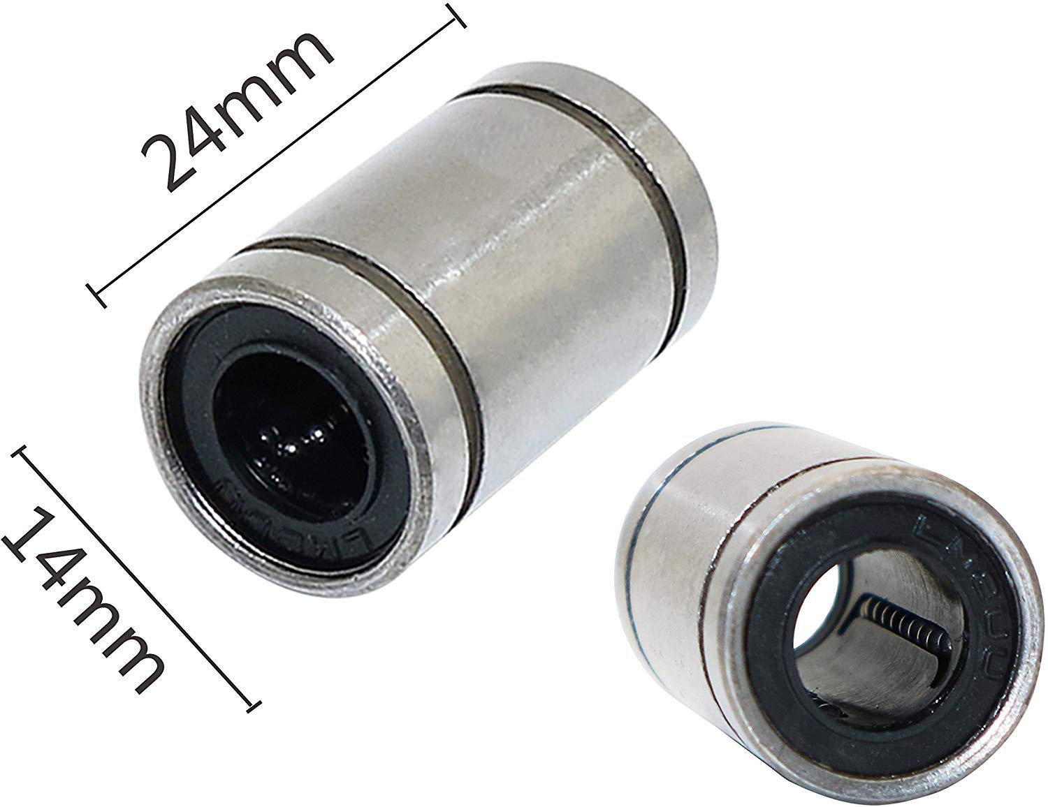 2 Guide Lineari In Acciaio Cromato 8mm X 330mm - Per Movimento Lineare, Tolleranza H8 - Foto 8